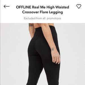 Aerie offline flare crossover legging size M Long
